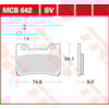 TRW Brake pads MCB642 Allround organic