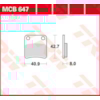 TRW Plaquettes de frein MCB647 Allround organique