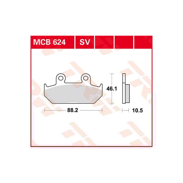 TRW Brake pads MCB624SV Sinter street
