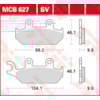 TRW Plaquettes de frein MCB627SV Sinter street