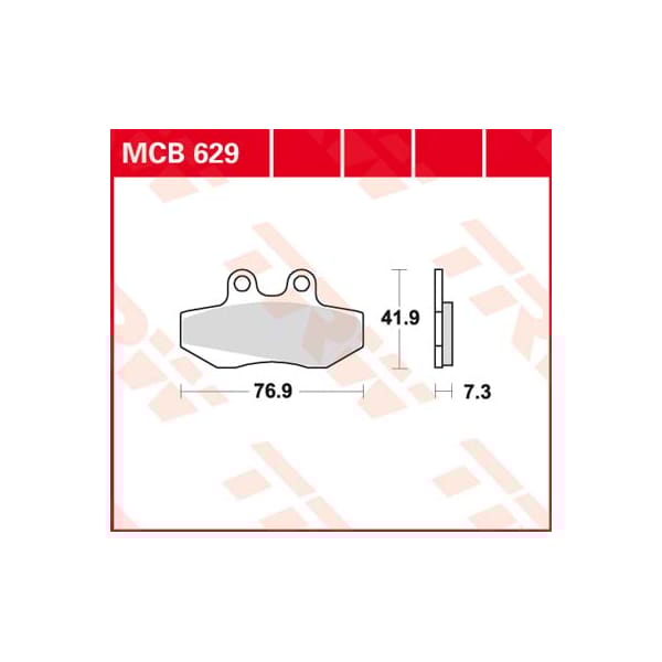 TRW Brake pads MCB629 Allround organic