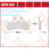 TRW Brake pads MCB630 Allround organic