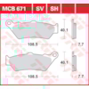 TRW Brake pads MCB671SV Sinter street