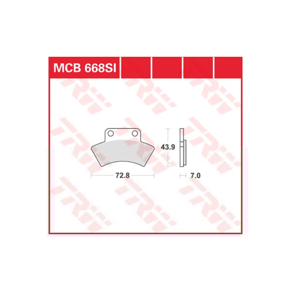 TRW Brake pads MCB668SI Sinter offroad