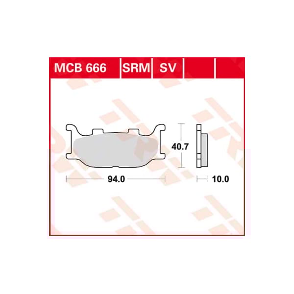 TRW Remblokken MCB666 Allround organisch