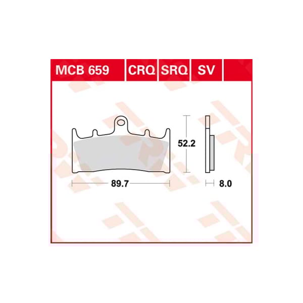 TRW Brake pads MCB659 Allround organic
