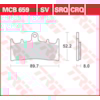 TRW Plaquettes de frein MCB659CRQ Hyper carbon