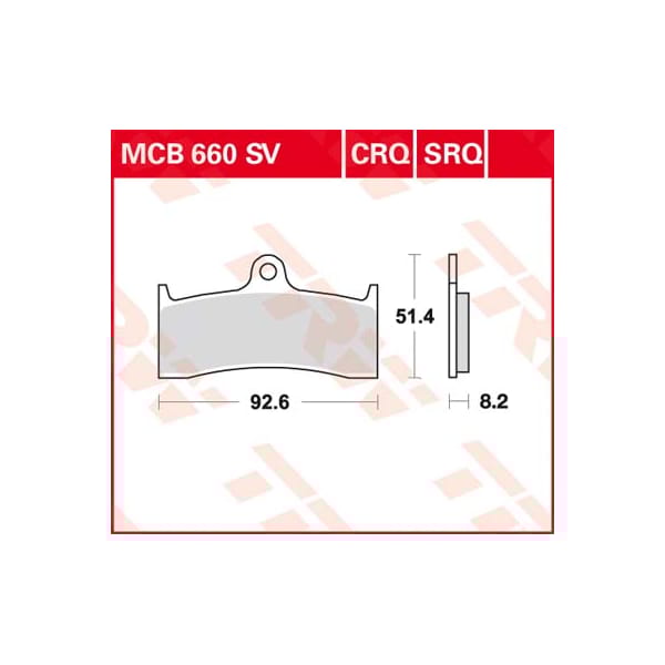 TRW Brake pads MCB660SV Sinter street