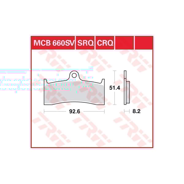 TRW Plaquettes de frein MCB660CRQ Hyper carbon