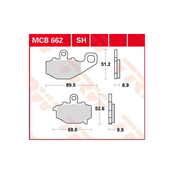 TRW Plaquettes de frein MCB662SH Sinter street