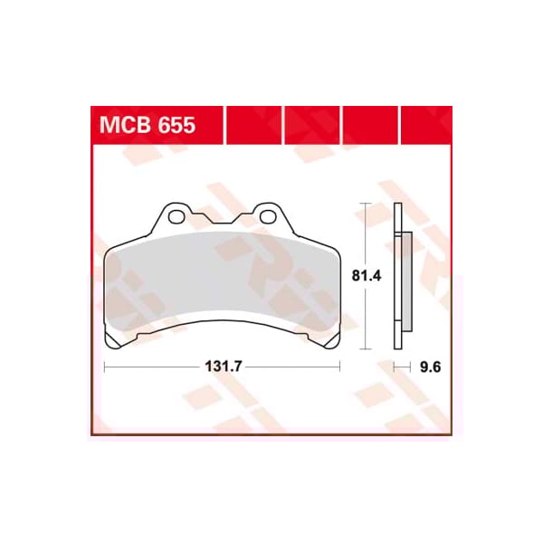 TRW Brake pads MCB655 Allround organic