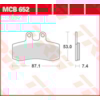 TRW Plaquettes de frein MCB652 Allround organique