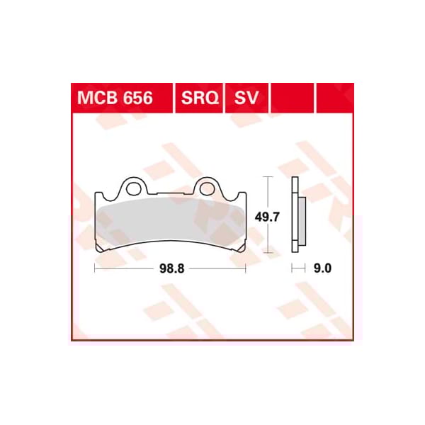 TRW Plaquettes de frein MCB656SV Sinter street