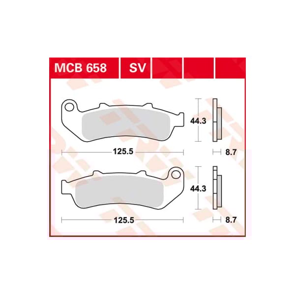 TRW Brake pads MCB658SV Sinter street