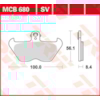 TRW Brake pads MCB680 Allround organic