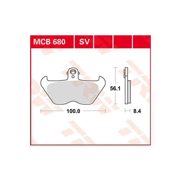 TRW Plaquettes de frein MCB680 Allround organique
