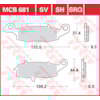 TRW Plaquettes de frein MCB681SRQ