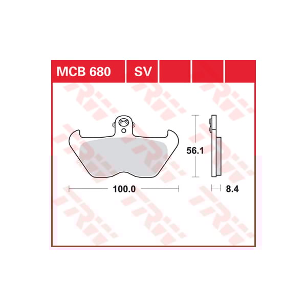 TRW Brake pads MCB680SV Sinter street
