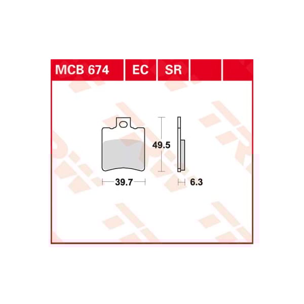 TRW Plaquettes de frein MCB674SR Sinter road