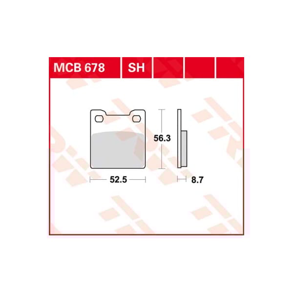 TRW Plaquettes de frein MCB678SH Sinter street