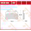 TRW Plaquettes de frein MCB584 Allround organique