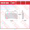 TRW Brake pads MCB584SV Sinter street