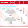 TRW Plaquettes de frein MCB586 Allround organique