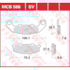 TRW Plaquettes de frein MCB586SV Sinter street