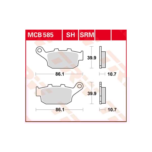 TRW Brake pads MCB585SH Sinter street