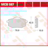 TRW Brake pads MCB587 Allround organic
