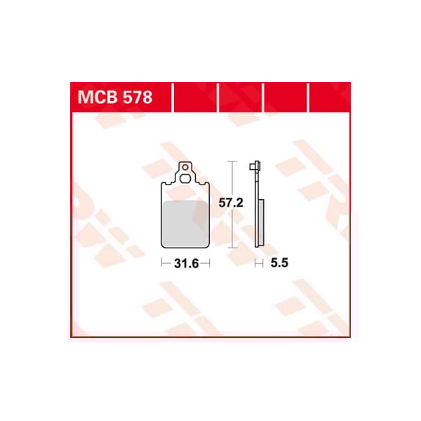 TRW Brake pads MCB578 Allround organic