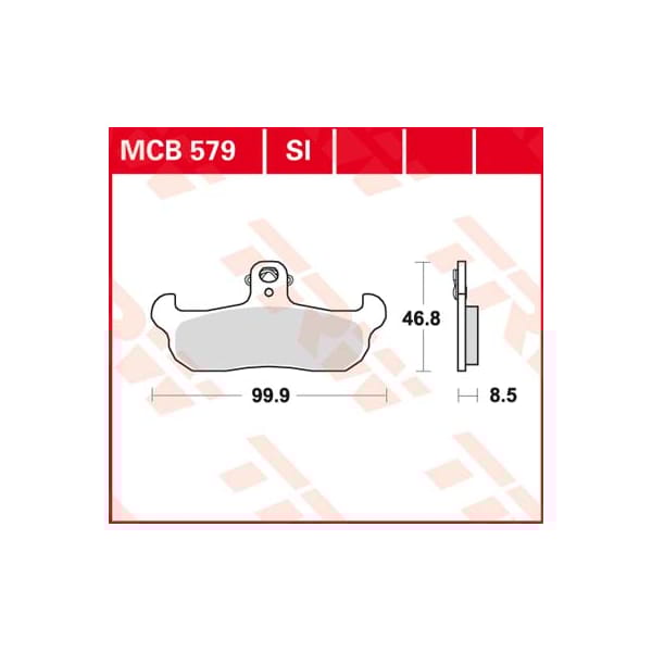 TRW Brake pads MCB579 Allround organic