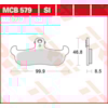 TRW Plaquettes de frein MCB579 Allround organique