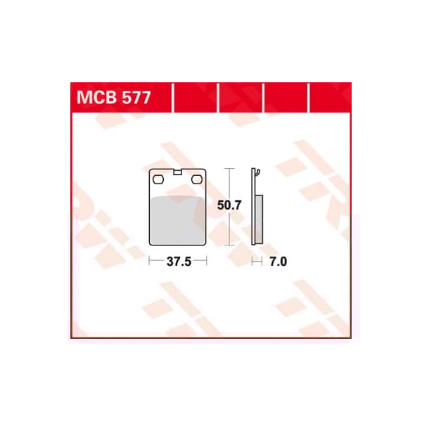TRW Plaquettes de frein MCB577 Allround organique