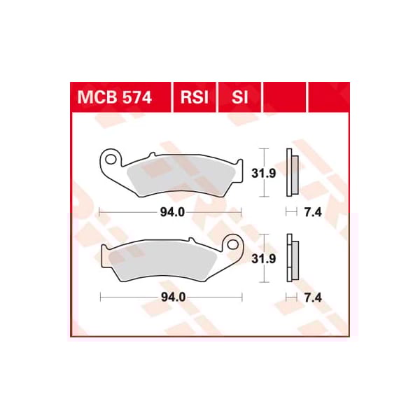 TRW Remblokken MCB574 Allround organisch