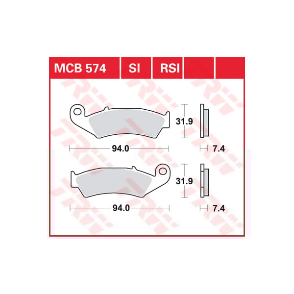 TRW Plaquettes de frein MCB574SI Sinter offroad