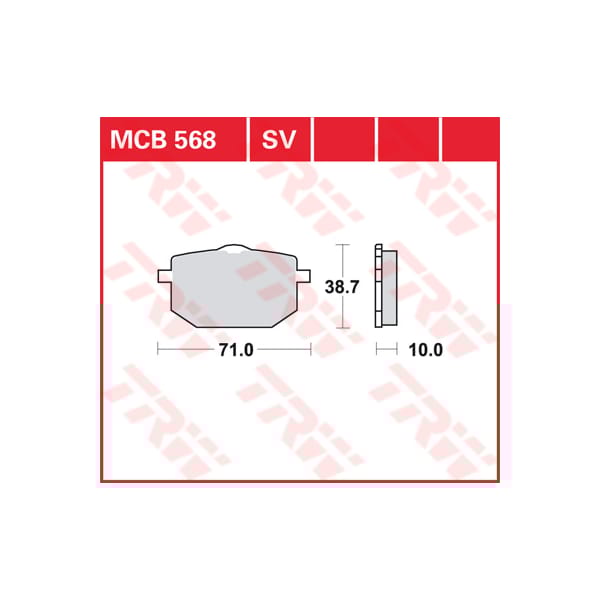 TRW Plaquettes de frein MCB568SV Sinter street