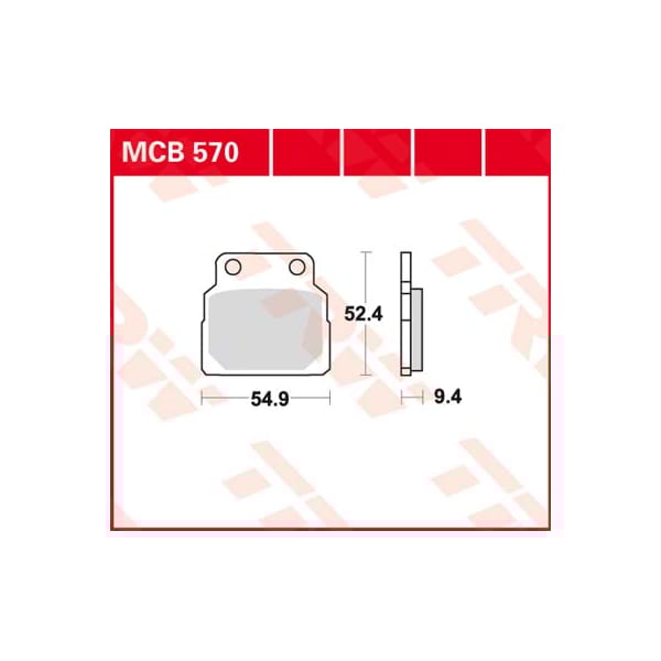 TRW Plaquettes de frein MCB570 Allround organique