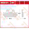 TRW Plaquettes de frein MCB571SV Sinter street