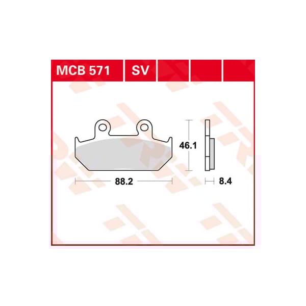 TRW Plaquettes de frein MCB571SV Sinter street