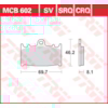 TRW Plaquettes de frein MCB602CRQ Hyper carbon