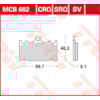 TRW Brake pads MCB602 Allround organic