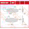 TRW Brake pads MCB597 Allround organic