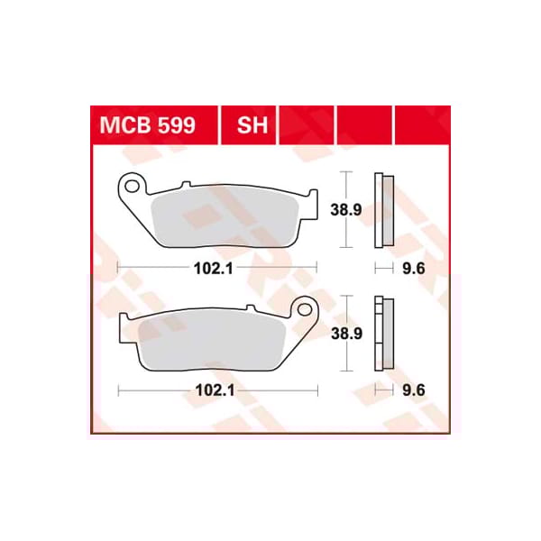 TRW Brake pads MCB599 Allround organic