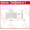 TRW Plaquettes de frein MCB593SV Sinter street