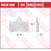 TRW Plaquettes de frein MCB593SRQ