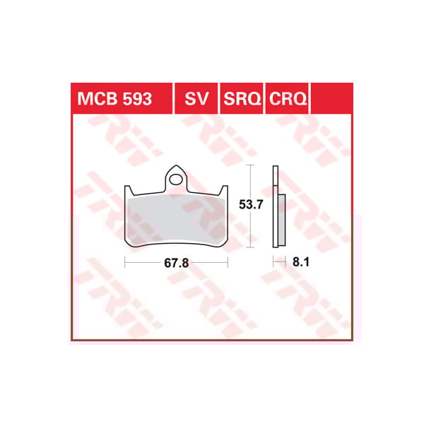 TRW Plaquettes de frein MCB593SRQ
