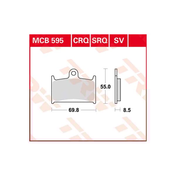 TRW Brake pads MCB595SV Sinter street