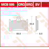 TRW Brake pads MCB595 Allround organic