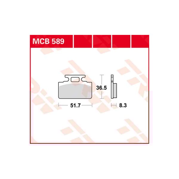 TRW Plaquettes de frein MCB589 Allround organique
